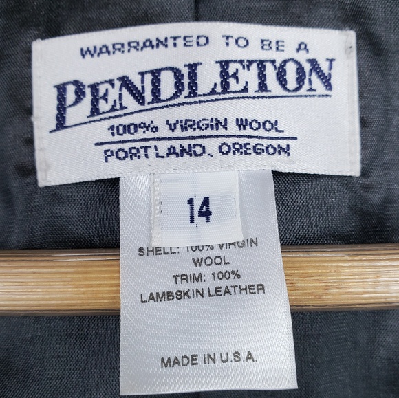 PENDLETON Virgin Wool Lambskin Jacket - Picture 6 of 7